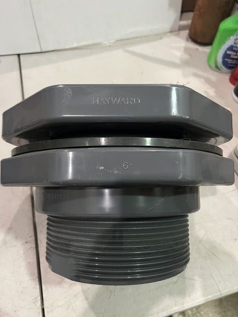HAYWARD 6" Bulkhead tank fitting plumbing 