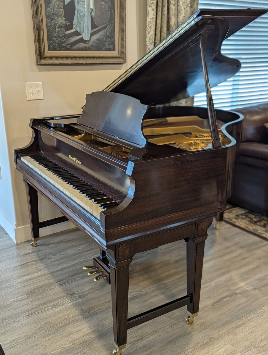 Mason & Hamlin Baby Grand piano with Ampico player system