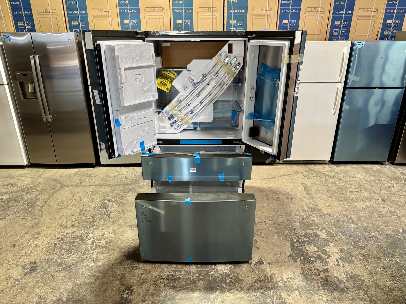 NEW SCRATCH AND DENT GE PROFILE STAINLESS REFRIGERATOR