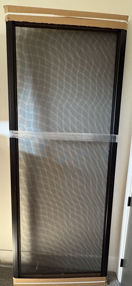 Brand new( 2) AMSCO Custom Deluxe Patio Screen Door Replacement  Black