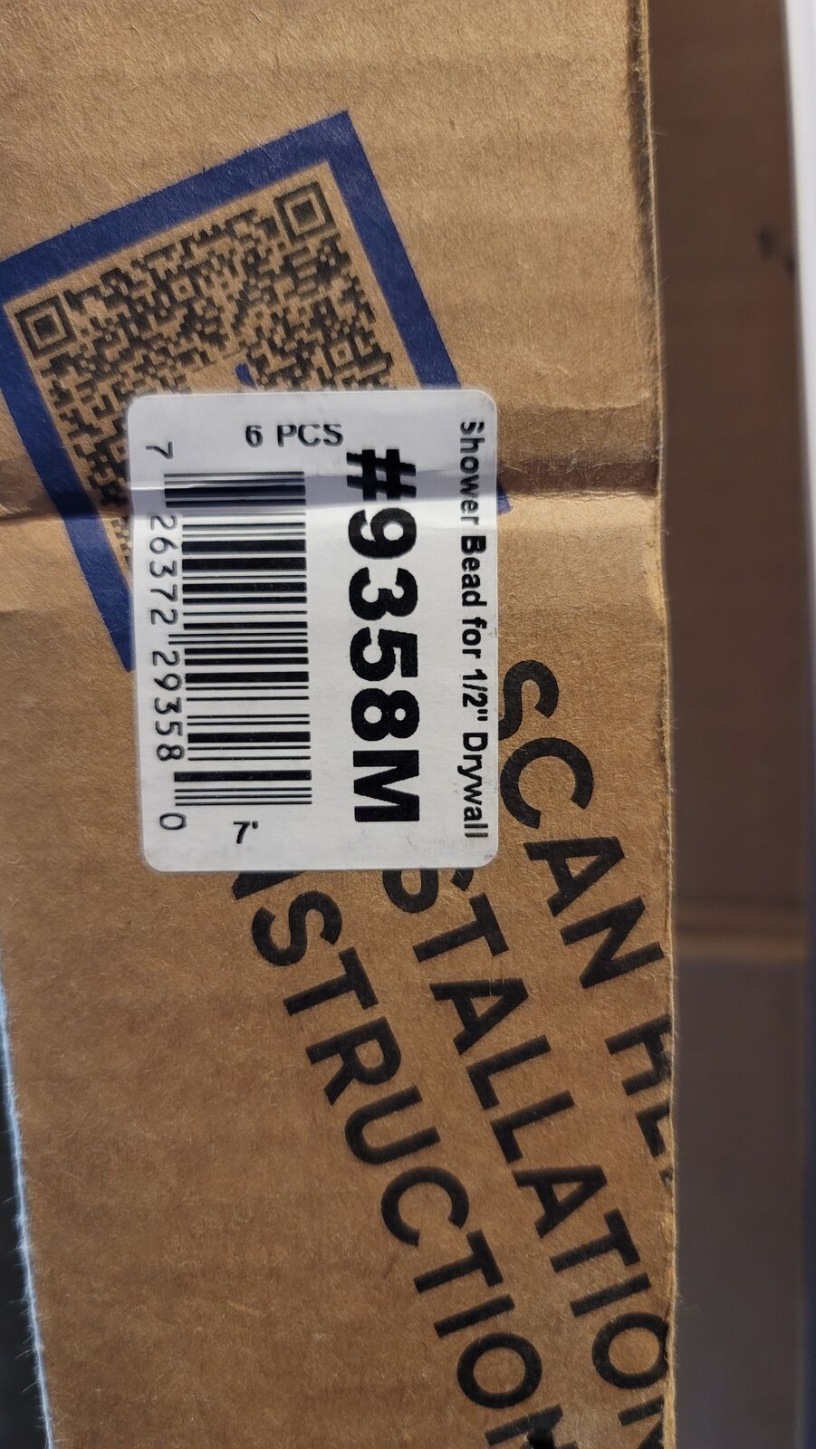 Trim x shower tear bead 1/2 drywall