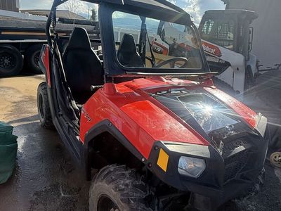 Polaris Ranger 570 UTV Utility Vehicle - Red, Windshield, Roof