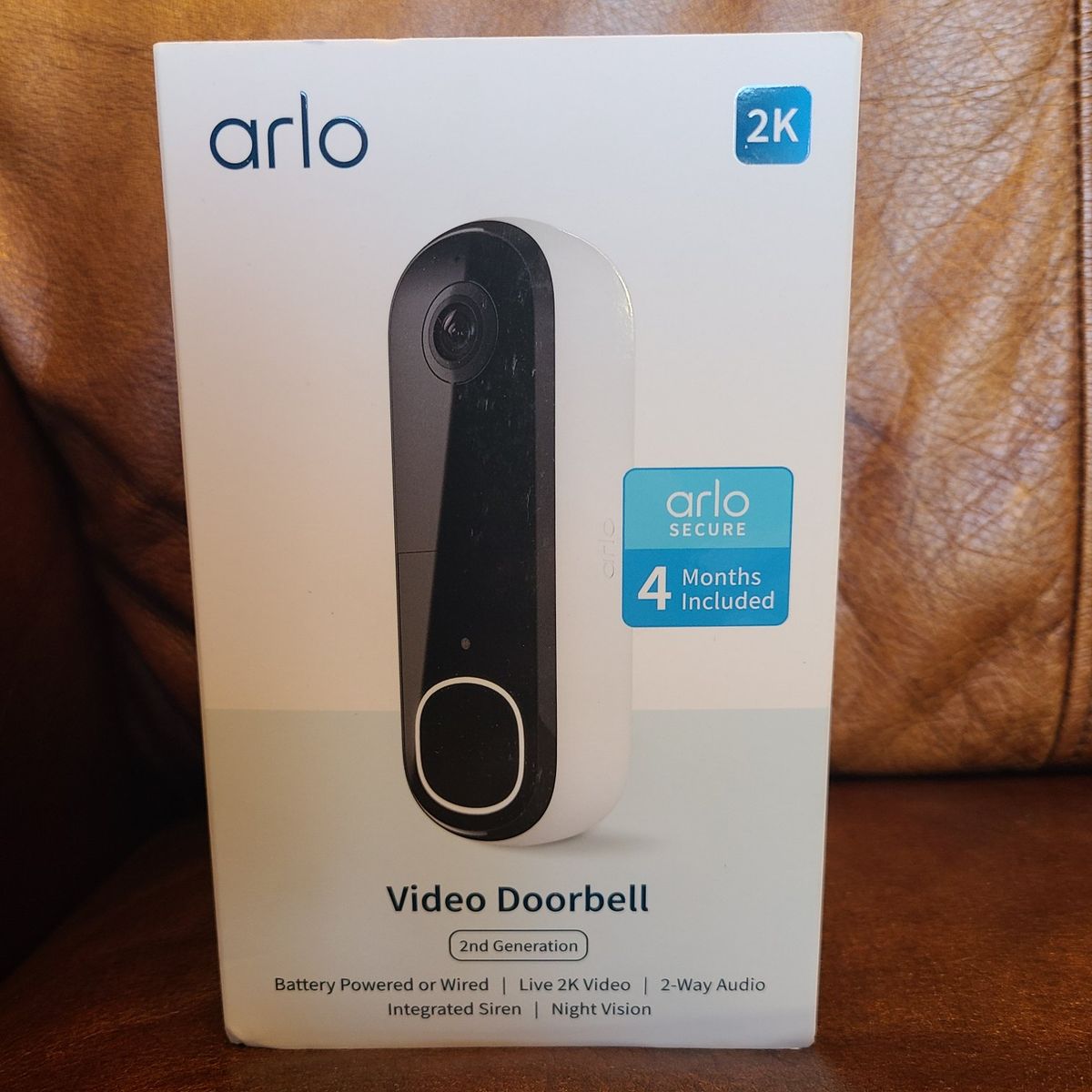 *NEW* Arlo Video Doorbell 2nd Gen 2K HD Live Video 2-Way Audio Wire-Free/Wired