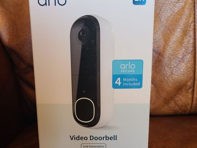 *NEW* Arlo Video Doorbell 2nd Gen 2K HD Live Video 2-Way Audio Wire-Free/Wired