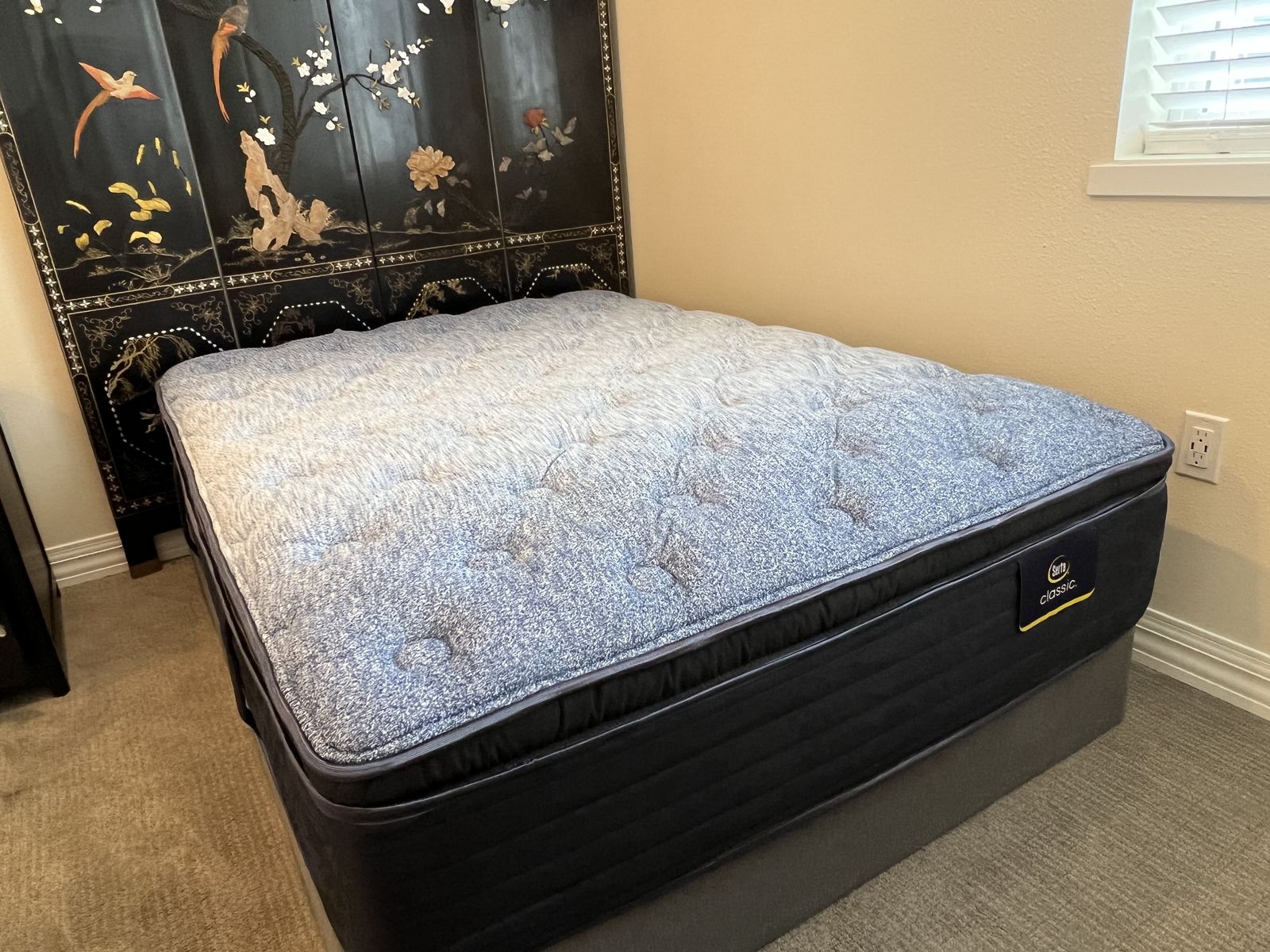 Full size mattress , box springs and frame