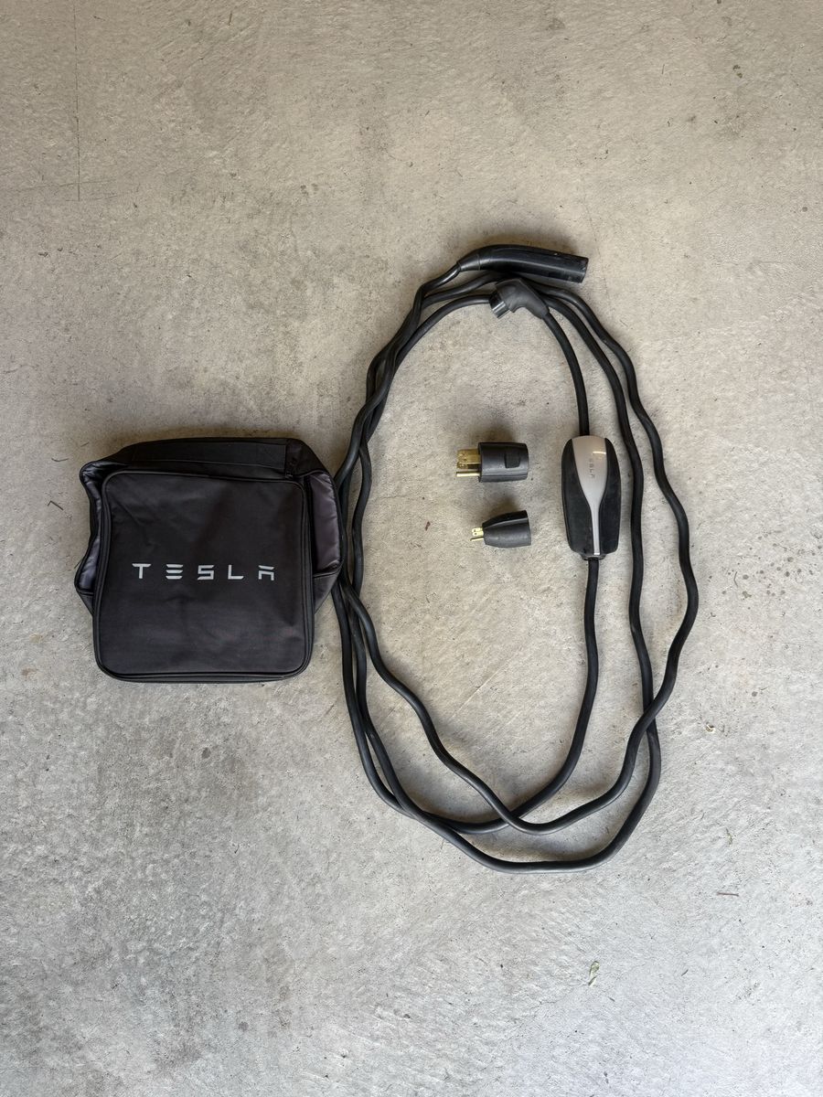 Tesla Mobile Connector Charger with Storage Bag and Adapters