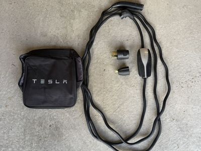 Tesla Mobile Connector Charger with Storage Bag and Adapters