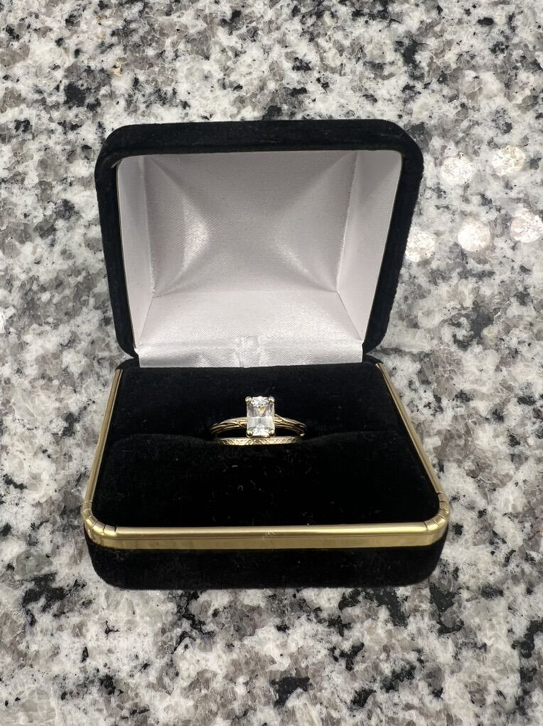 Engagment Ring with Wedding Band