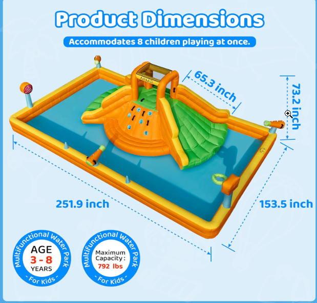 Brand new Inflatable Water Bounce House with Blower
