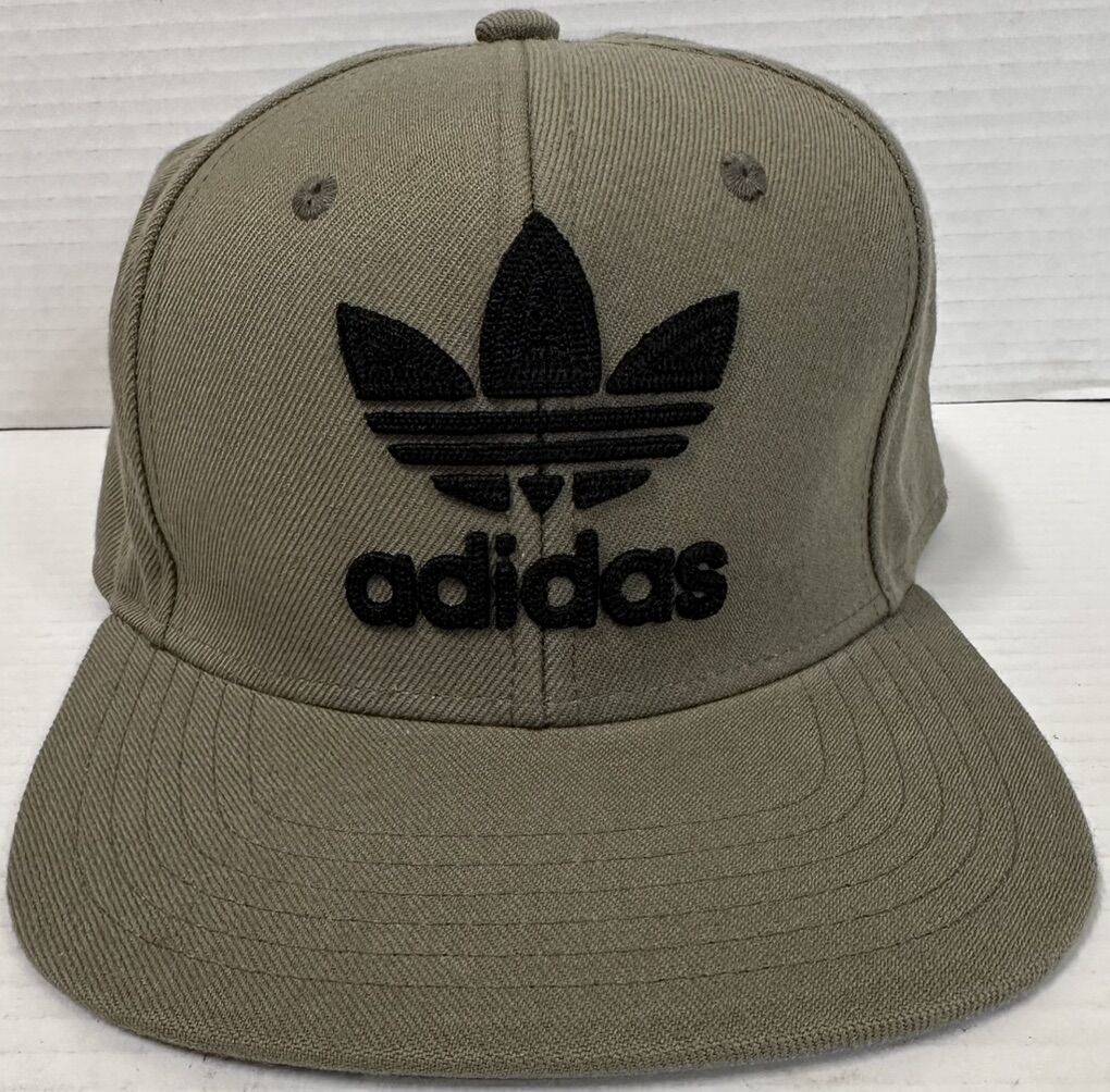 Adidas Green Trefoil Chain Flat Brim Snapback