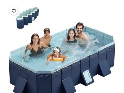 Foldable swimming pool, non inflatable