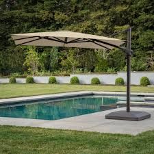 SunVilla 10' Square Cantilever Patio Umbrella with Sunbrella Fabric SALE 50% OFF RETAIL PRICE Multiple Colors Available 