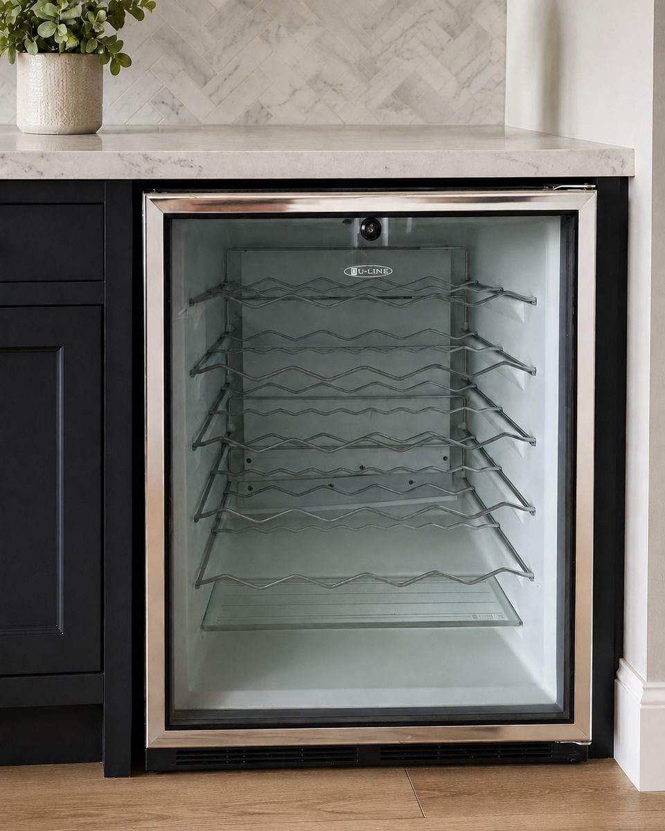 U-Line Wine Captain 60-Bottle Built-In Wine Cooler – Stainless Glass Door