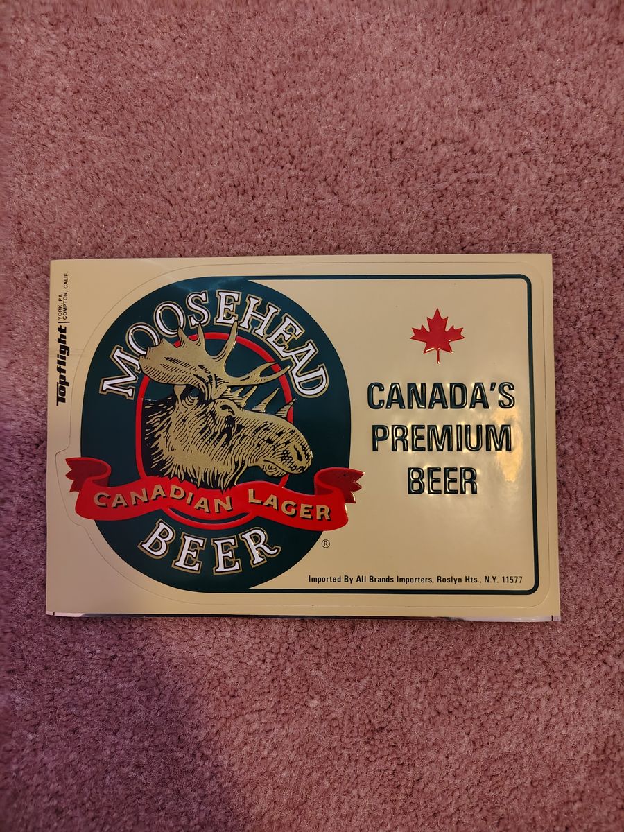Vintage moosehead sticker