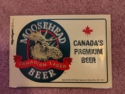 Vintage moosehead sticker