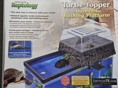penn plax reptology turtle topper- with support extenders included