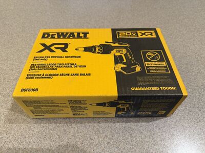 Brand new DEWALT 20V XR Drywall Screwgun, tool only