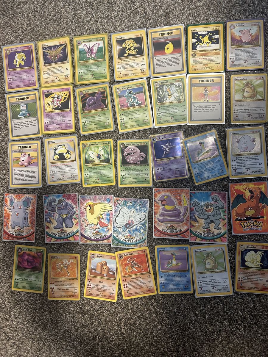 Pokemon rares base, jungle, fossil, legenday