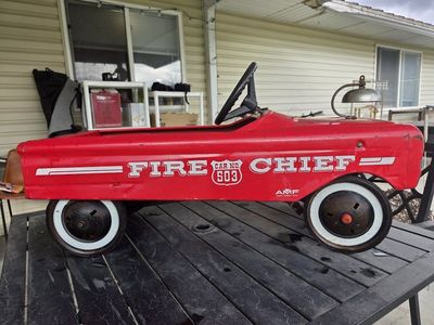 Vintage AMF Firetruck Fire Chief’s Car Pedal Car #