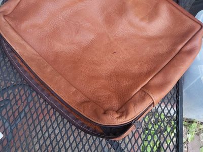 Unbranded Brown Leather bag, Zippered