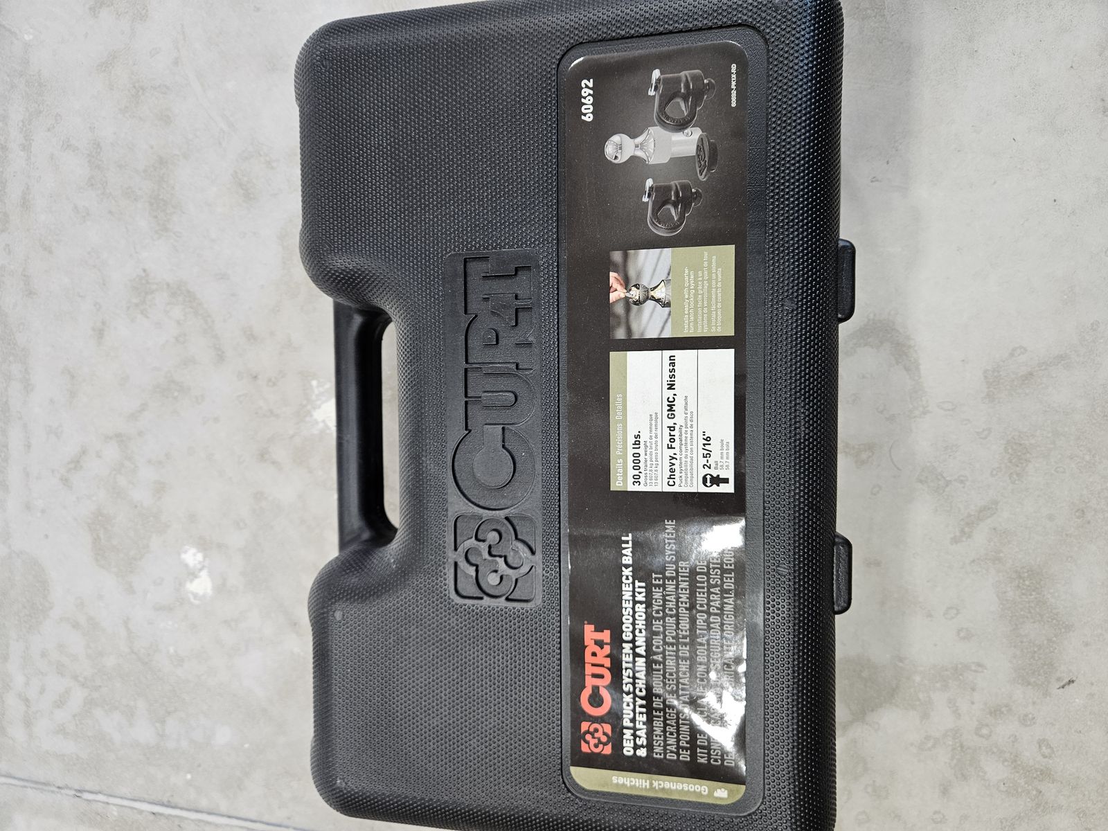CURT OEM Puck System Gooseneck Ball & Anchor Kit (Model 60692)