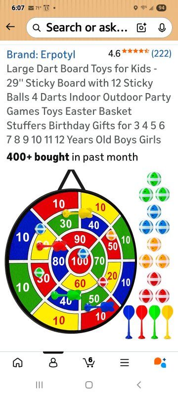 New Sticky Dart Game for Kids