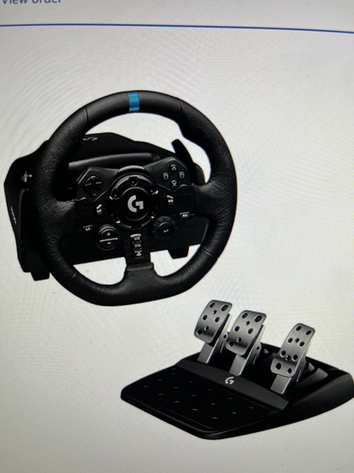 Playstation Racing Wheel, Pedals, and stand for PS 5, PS4, and PC
