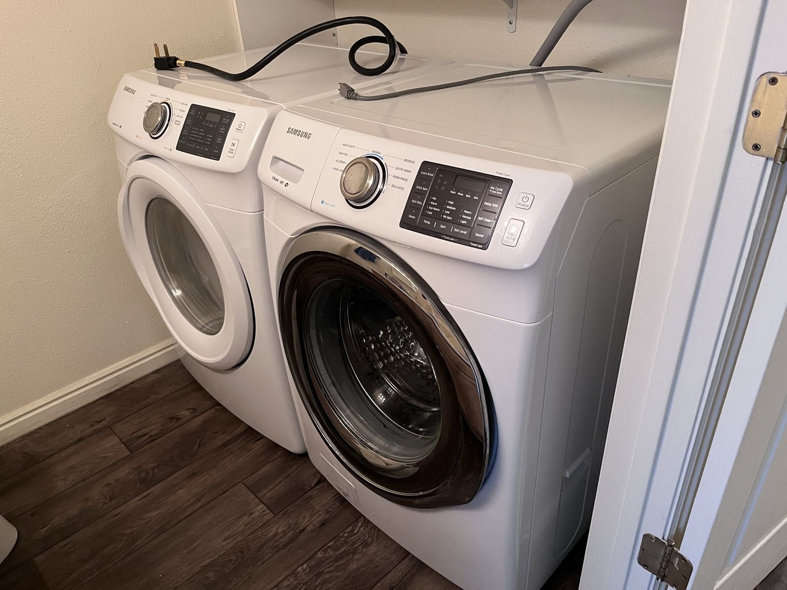 Samsung Front Load Washer + Electric Dryer Set – Excellent Condition