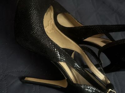 Black high heels size 10