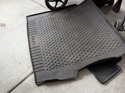 Honda Pilot All-Weather Rubber Floor Mats - Full Set, Black