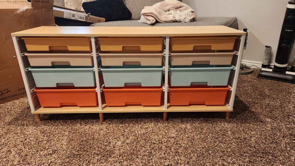 12 drawer storage unit