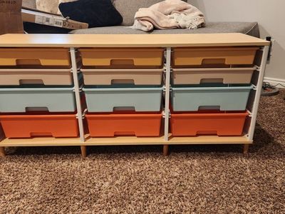 12 drawer storage unit