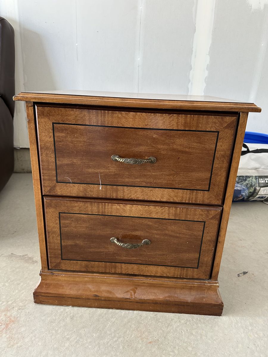Antique Solid Wood Nightstand