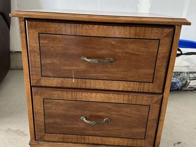 Antique Solid Wood Nightstand