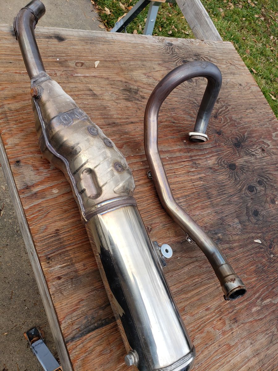 2021 Suzuki DR650 Factory Exhaust & Header in Perfect Condition