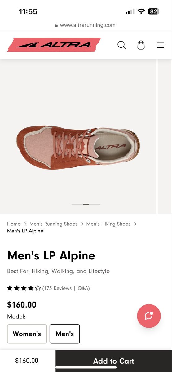 ALTRA Men's Lone Peak Alpine Trail Running Shoe