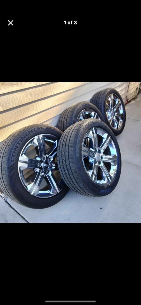 Gmc RIms And Tires Continental