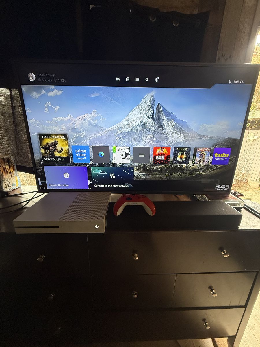 Xbox Series S + Red Wireless + All Cords