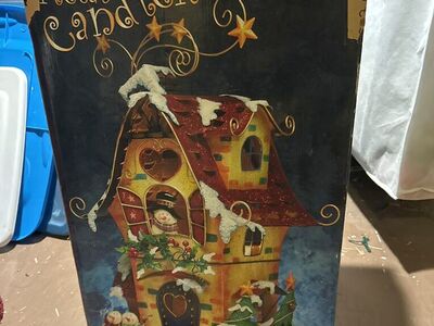 Metal CandleHouse Xmas Decor