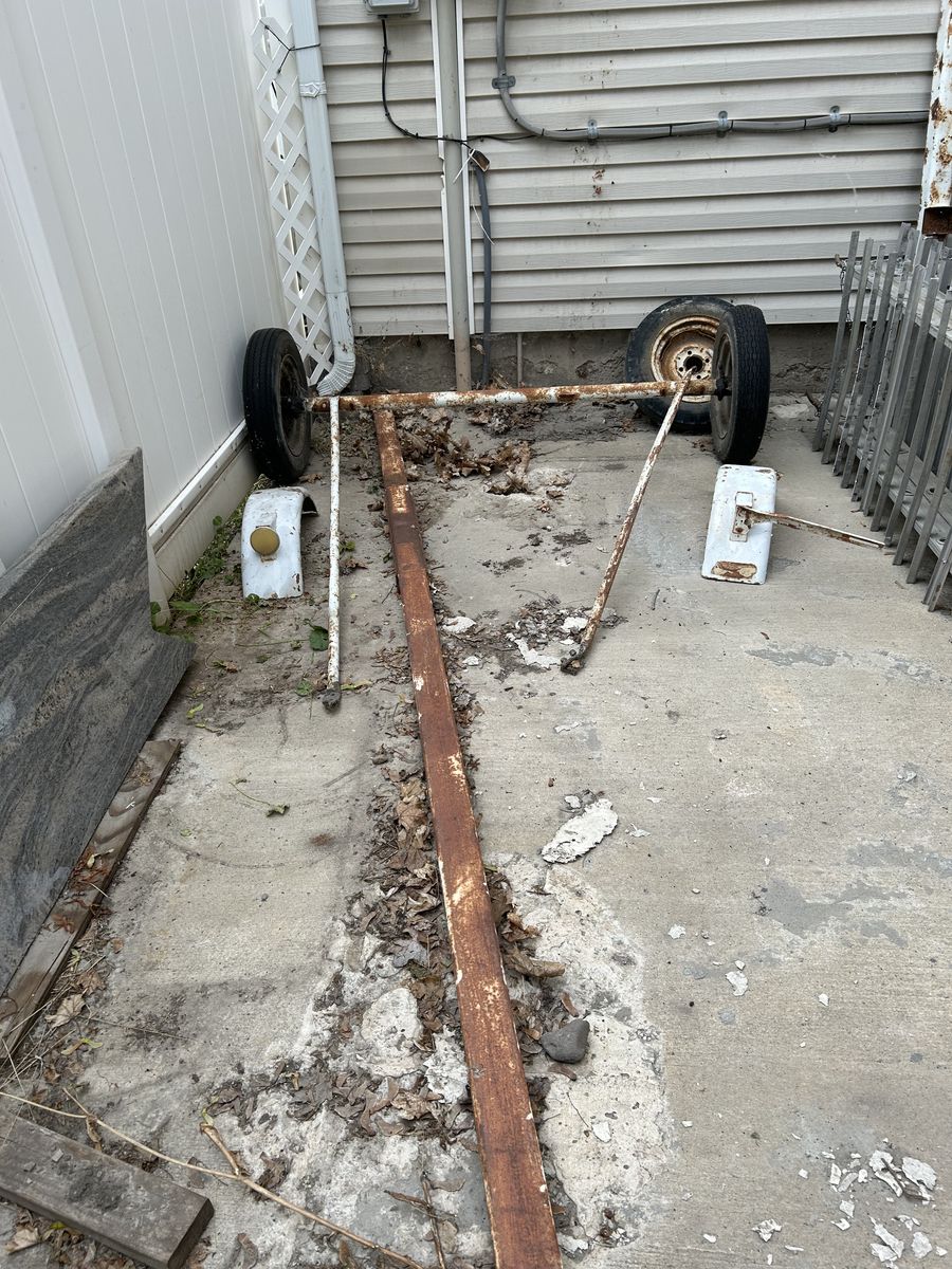 Boat Trailer Axle and Frame