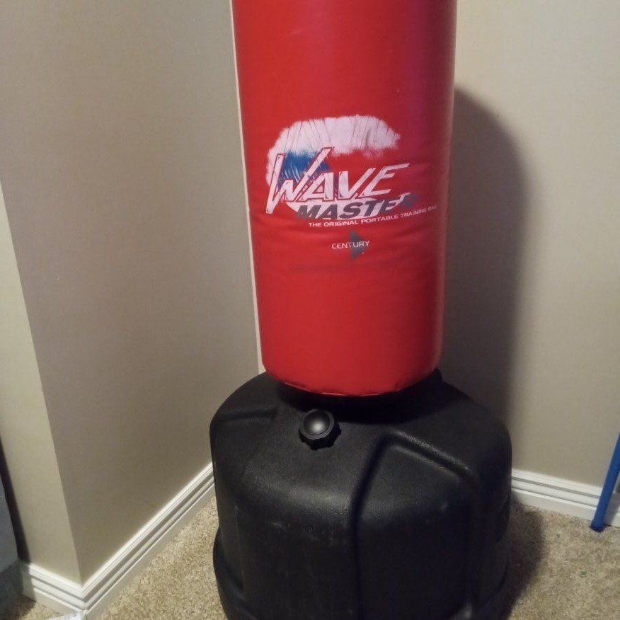 Punching bag with base