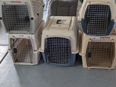 Petmate Pet Porter Dog Cat Travel Kennels Carriers - Variety of Sizes, Used Condition