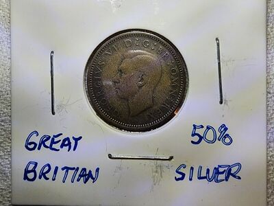 1937 Great Britian 6 Pence - 50% Silver
