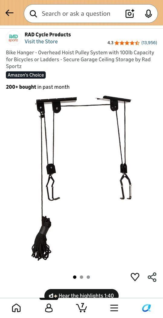 NEW - 4 Pack Overhead Hoist Pulley System, 100lb