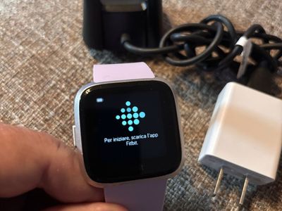Fitbit Versa 2 Smartwatch - Petal/Copper Rose with Charger - Used Good Condition