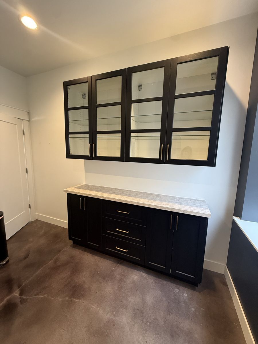 IKEA Black Cabinet Set