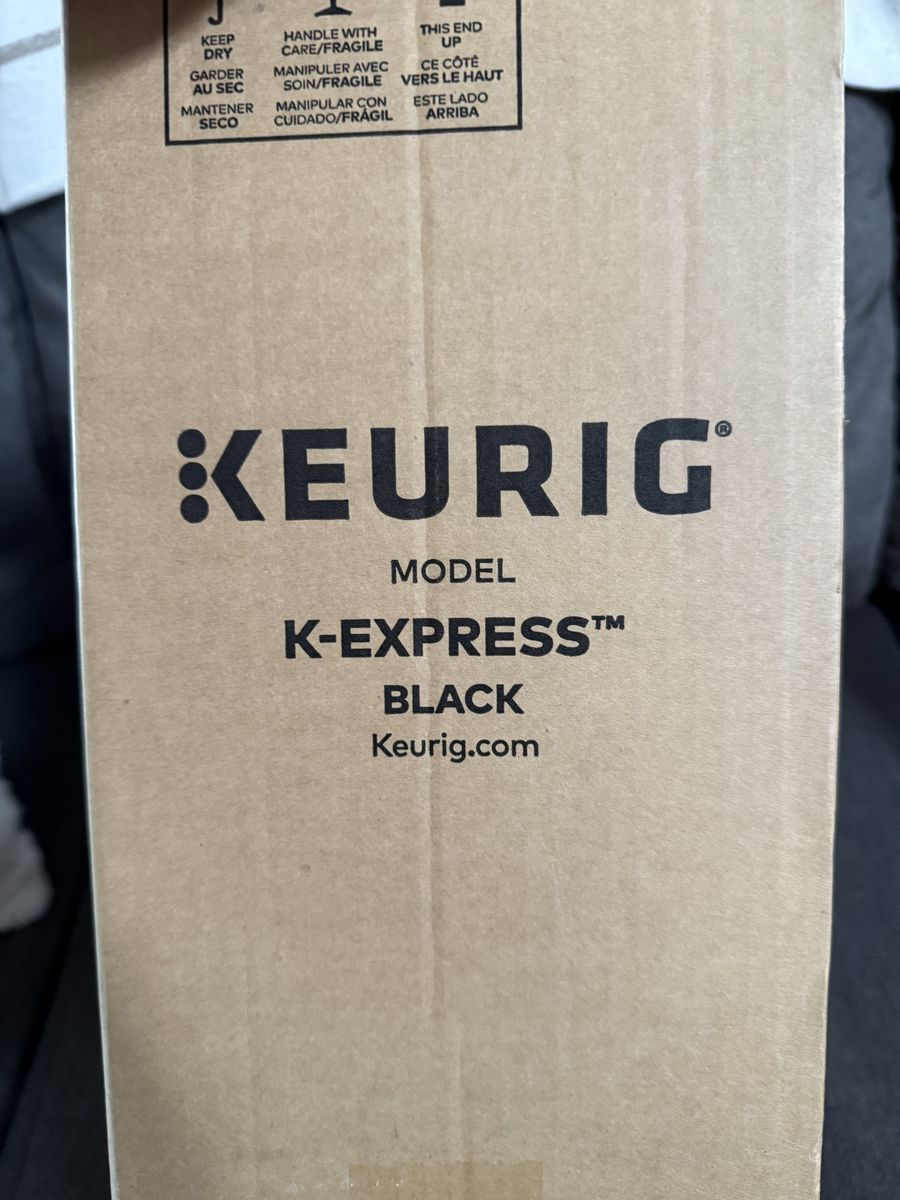 Brand New Keurig K-Express in Black  Single Serve K-Cup Pod Coffee Maker, Black, 3 Brew Sizes, 42oz Removable Reservoir