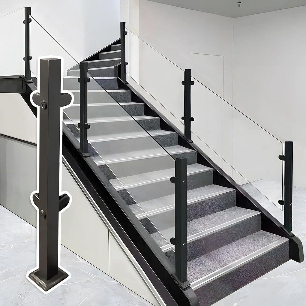 Stainless Steel Square Glass Railing Post