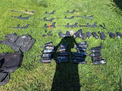 Assorted Paintball Guns and Gear