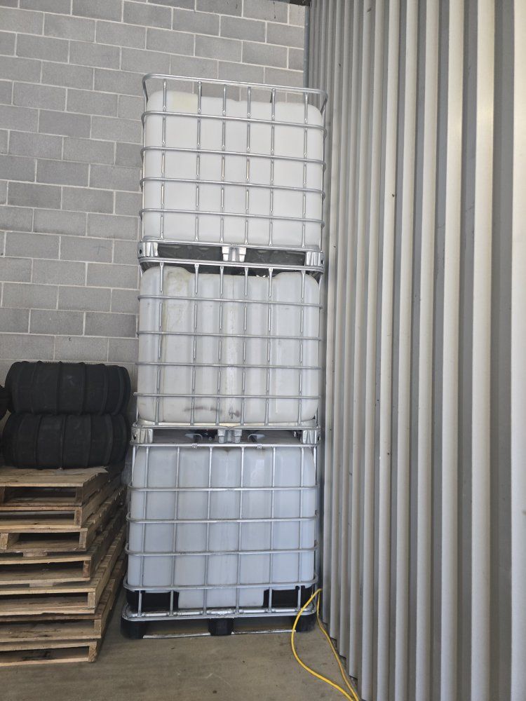 Intermediate Bulk Container (IBC) Totes - 275 Gallon Capacity, Stackable, Reusable